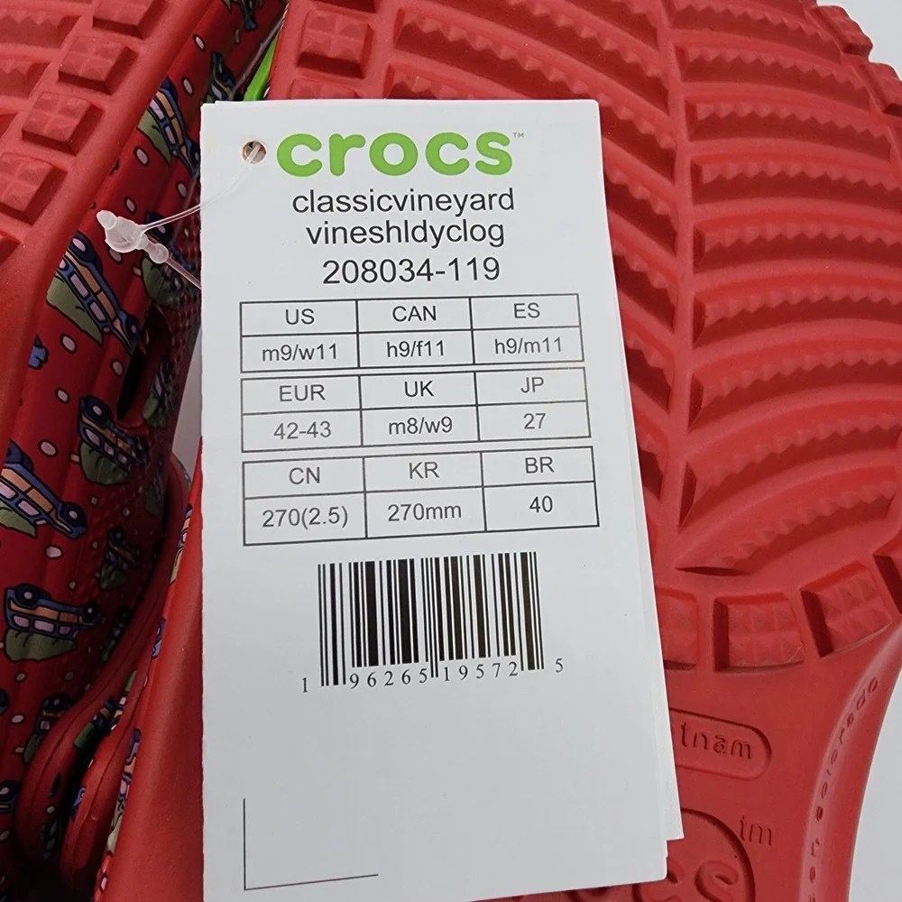 Crocs Classic Clogs Slip On Holiday Vineyard Vines Mens 9 Womens 11 NEW‎ w/ Tag